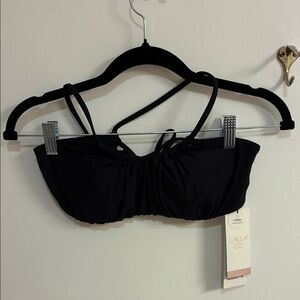 NWT Calia by Carrie Underwood Black Bikini Top Sz S